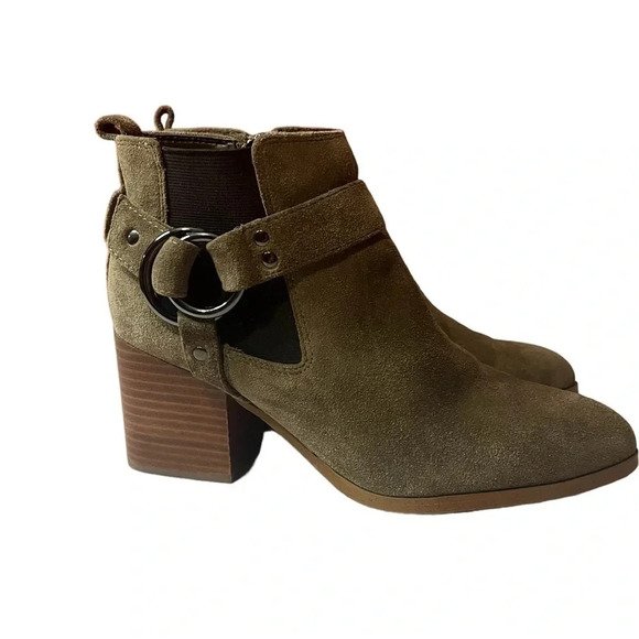 Marc Fisher Shoes - Marc Fisher Suede Harness Chelsea Boots Women’s Size 8